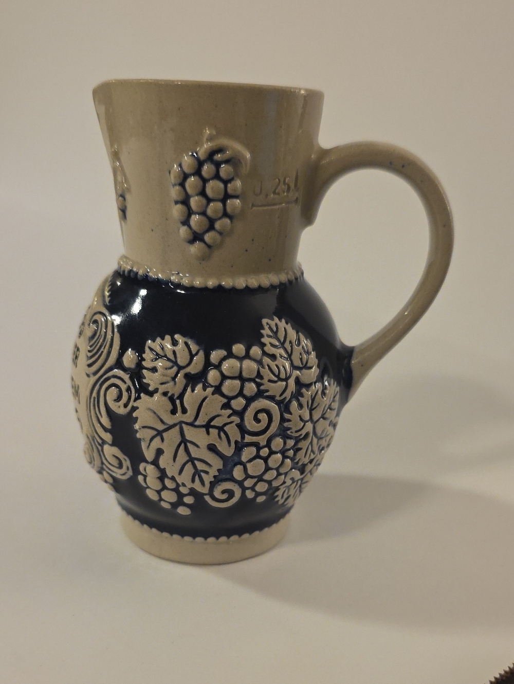 Vintage 1960s‎ Marzi & Remy German Stoneware Salt Glazed Wine Pitcher 2956